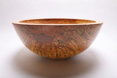 Alternate image for #1796-4 Spalted Maple Wooden Bowl 19 5/8 X 8 1/4