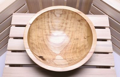 Alternate image for #2249 Tulip Poplar Wooden Salad Bowl  11 x 4