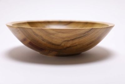 Alternate image for #2469 Rainbow Tulip Poplar Wooden Bowl 9 1/2 x 2 1/2