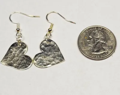 Alternate image for Sterling Silver Heart Dangle Earrings