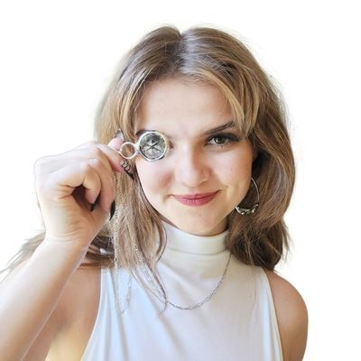 Alternate image for Long Necklace for Women, Kaleidoscope Necklace, Glass Prism Jewelry, Fun Gift for Her