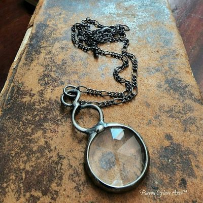 Alternate image for Long Necklace for Women, Kaleidoscope Necklace, Glass Prism Jewelry, Fun Gift for Her