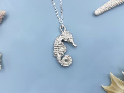 Alternate image for Silver Seahorse Necklace
