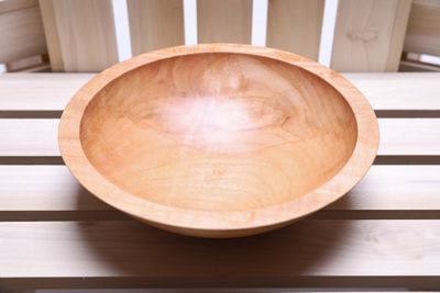 Alternate image for #2290 Sugar Maple Wooden Bowl 8 1/2 X 2 1/2