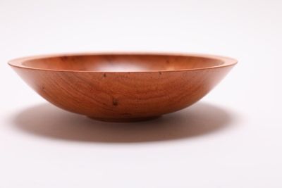 Alternate image for #2445 Handmade Wild Black Cherry Wooden Bowl 7 1/2 x 2