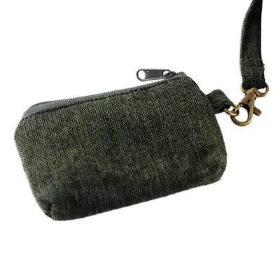 Alternate image for Leaf Green Cotton Hobo Style Handbag with Coin Purse Surreal Green