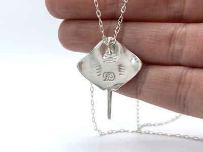 Alternate image for Silver Stingray Necklace