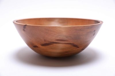 Alternate image for #2477 Sweet Gum Wooden Bowl 9 7/8 x 3 7/8