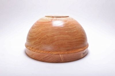 Alternate image for #1932 Locust Wooden Salad and Fruit Bowl  12 7/8″ X 7″ Wooden Bowl