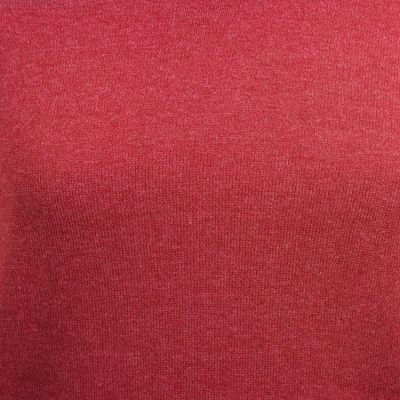 Alternate image for Knit Cotton Blend Pullover in Solid Red from Peru Red Versatility