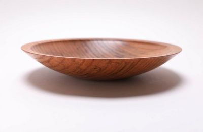 Alternate image for #2617 Spalted Quartersawn Red Oak Wooden Bowl  9 3/4 x 1 7/8