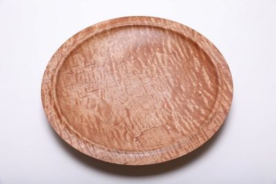 Alternate image for #2115 Quilted Maple Wooden Platter 13 1/4 x 1 3/4  Flame Maple Platter Maple Platter
