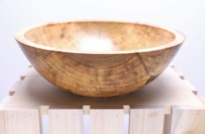 Alternate image for #2249 Tulip Poplar Wooden Salad Bowl  11 x 4