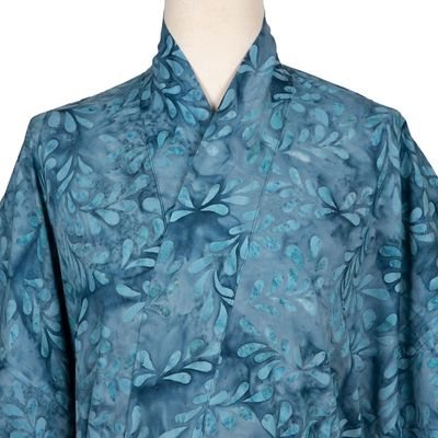 Alternate image for Womens Batik Patterned Robe Garden of Illusion