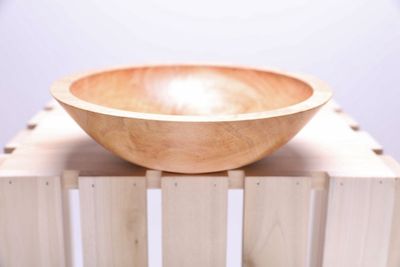 Alternate image for #2290 Sugar Maple Wooden Bowl 8 1/2 X 2 1/2