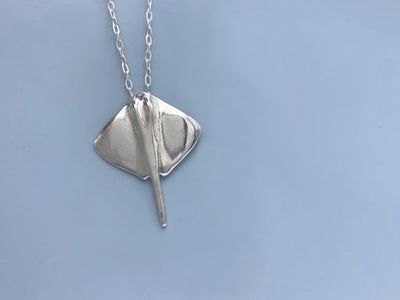 Alternate image for Silver Stingray Necklace