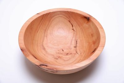 Alternate image for #2320 Pecan Wood Fruit Bowl 12 1/2 x 4 1/4