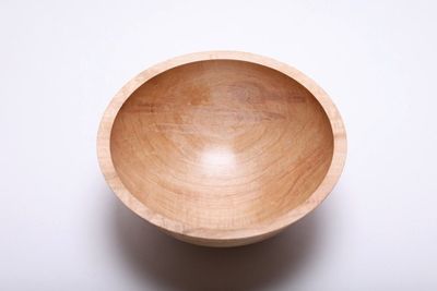 Alternate image for #1890 Maple Wooden Bowl 8 1/8 X 3 1/2