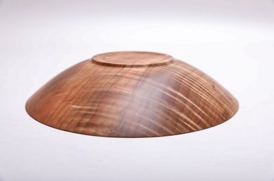 Alternate image for #2177 Fiddleback Big Leaf Maple Wooden Bowl 10 3/8 x 2