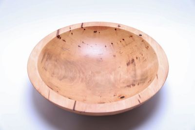 Alternate image for #2362 Sweet Gum Wooden Fruit Bowl 17 1/2 x 4 3/4