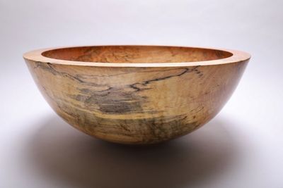 Alternate image for #1796-4 Spalted Maple Wooden Bowl 19 5/8 X 8 1/4