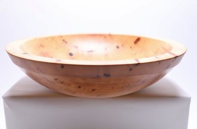 Alternate image for #2362 Sweet Gum Wooden Fruit Bowl 17 1/2 x 4 3/4