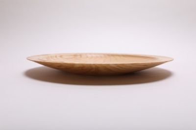 Alternate image for #2113 Ash Wooden Platter 12 3/4 x 1 1/4 ash platter wood platter