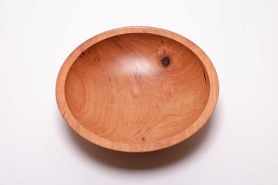 Alternate image for #2445 Handmade Wild Black Cherry Wooden Bowl 7 1/2 x 2