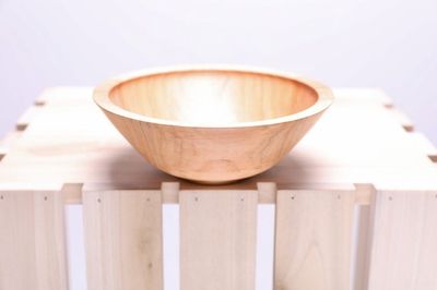 Alternate image for #2304 Small Sugar Maple Wooden Bowl 6 1/8 X 2 1/8