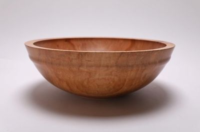 Alternate image for #2416 Tiger Sugar Maple Wooden Fruit and Salad Bowl 12 3/8 x 4 3/8