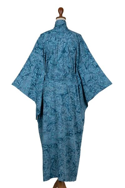 Alternate image for Womens Batik Patterned Robe Garden of Illusion
