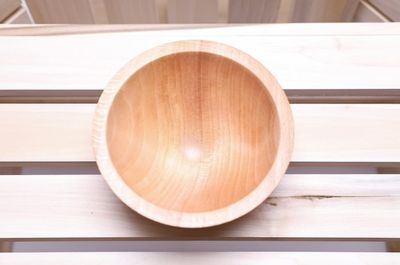 Alternate image for #2260 Small American Beech Wooden Bowl 5 1/2 x 3