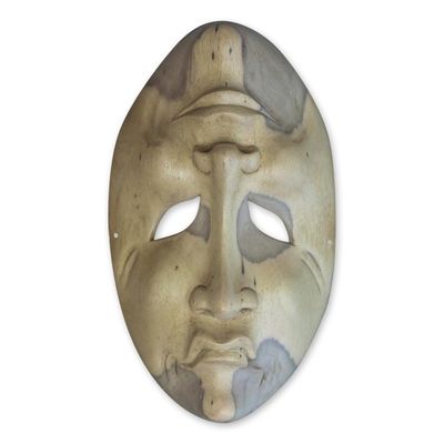 Alternate image for Hand Carved Wood Mask Comedy and Tragedy